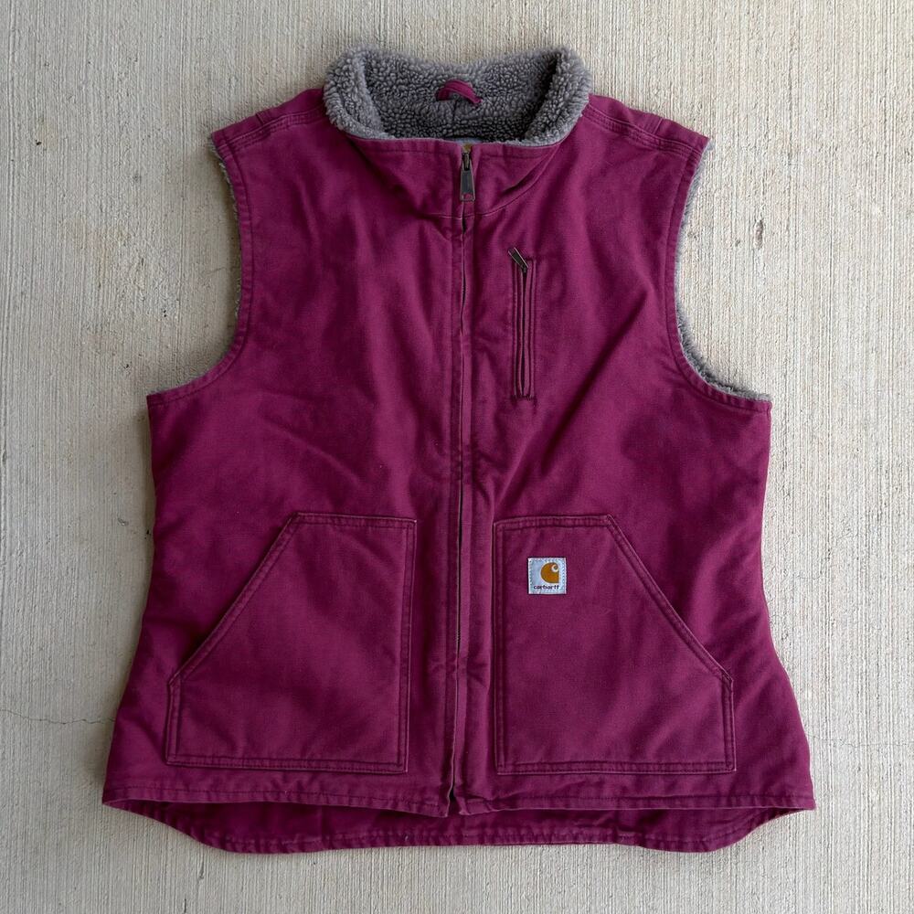 Carhartt WOMENS pink work wear vest